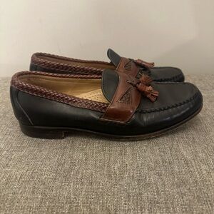 Allen Edmonds Maxfield Tassel Loafer Black/Brown Size 10